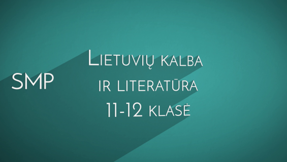 SMP lietuvių kalbai 11–12 pristatymas